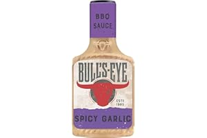 BULL'S-EYE Bull's Eye Spicy Garlic BBQ Sauce, Squeezeflasche, 6er Pack (6 x 300 ml)