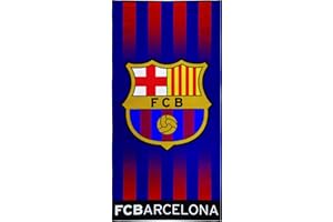 Textil Tarragó FCB - Escudo Toalla de Playa, Algodón, 75 cm x 150 cm