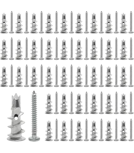 Allfa Gipskarton Dübel 26000 - 200 Stück Set Mit Montagewerkzeug Für Trockenbau