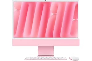 Apple iMac Ordenador de Mesa Todo en uno con Chip M4, CPU y GPU de 8 núcleos: diseñado para Apple Intelligence, Pantalla Retina de 24″, 16 GB de Memoria unificada, SSD de 256 GB - Rosa