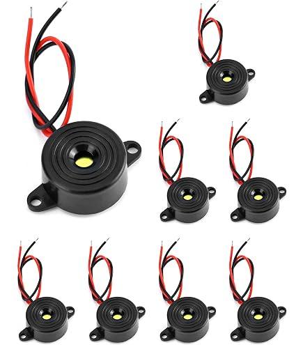 10x Piezo-Summer Passiv – 4000 Hz, 22x7 Mm, 3–30 V – Ungekapselt – Für Mikrowellen, Alarme, Timer & DIY-Projekte