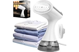 muhogxio Dampfglätter, 1500W & 300ml inkl Steamer Dampfglätter mit Dampfbürste Hemdenbügler Reisebügeleisen bügelpuppe für Unterwegs und zu Hause