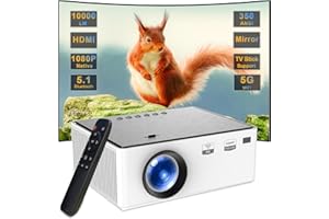 WTONISY Przenośny Projektor Obsługuje 4k 170" Full Hd Home Theatre 500 Ansi Lumenów Przenośny Projektor Wideo Mini Wifi Bluetooth