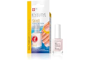 Eveline Cosmetics Toe Nail Therapy 9in1 Total Action Concentré Renforçant Et Durcissant Sérum Pour Ongles | 12ml | Traitement Réparateur Des Ongles Abîmés | Application Facile | Effets Immédiats