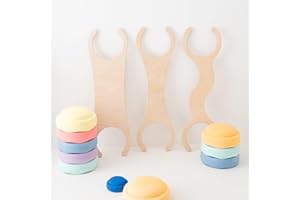 ‎WUNDERWUNSCH Stapelwelt personalisierbare Abenteuerbrücke für Stapelstein®, Stapelsteine® Zubehör, Brett, Balancierbrett, Geschicklichkeit Training für Kinder für Sport und Freizeit