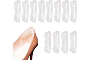 NITAIUN 6 Paia Proteggi Tallone per Scarpe in Silicone, per Uomo Donna, Cuscinetti Autoadesivi Comodi, Impediscono ai Talloni di Sfregare