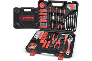 GoYwato Home Tool Kit Set - Portable Basic Household Repair Tool Kit Set - General Hand Tool Box with Storage Case for Men Women & Handyman & Diyer & Apartment Owner & Homeowner