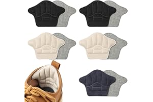 EQLEF 5 paia inserti tallone scarpe, comfort anti-vesciche Cuscinetti per tallone per uomini e donne cuscinetti per scarpe autoadesivi regolabili per scarpe troppo grandi Inserti per Tallone