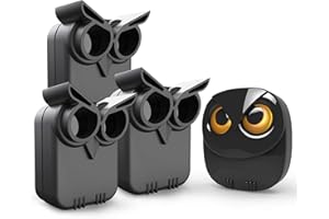 HTZSAFE Sistema di allarme wireless a lunga portata per ingresso di 800 m - Sensore di movimento resistente alle intemperie - 1 ricevitore e 3 sensore