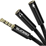 Cavo Sdoppiatore Audio E Microfono SUCESO - Adattatore Jack 3,5mm Da 35 Cm Per PC, Laptop, PS4, Xbox - Foto 12