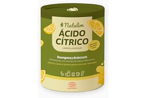 Natulim Ácido Cítrico Ecológico 500g – Certificado ECOCERT – 100% Puro – Limpiador Multiusos en Polvo – Natural, Elimina Olores, Manchas y Residuos