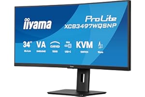 iiyama XCB3497WQSNP-B1 34", VA, 3440 x 1440/120 Hz, 2HDMI/1DP/1USBC, HAS, RJ45, PD95W, KVM
