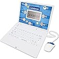 LEXIBOOK JC598i3 - Bilingual educational laptop with 124 activities for learning, playing and music-blue/white (Bilingual German and English)