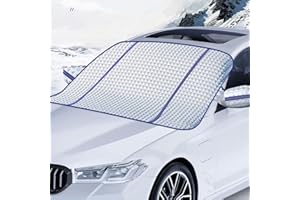 XHDA Winter Car Windscreen Frost Cover, Magnetic Car Windshield for Ice and Snow, Windscreen Sonw Cover for SUV and Most Cars