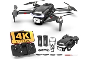 Wipkviey B15 Drone con cámara 1080p para adultos, FPV plegable Drone con motor sin escobillas, cuadricóptero RC para principiantes, vuelo de waypoint, flip 3D, vuelo de 36 minutos, menos de 249 g,