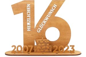 EUES Gästebuch Geburtstag Holzschild, 2023 Holz-Schild Gästebuch, Geburtstag Mann&Frau, Geburtstag Jubiläum, Deko Zahlen 16 Jahre mit Jahreszahlen, Für Geburtstagsdeko, Gästebuch Hochzeit (16)
