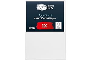 ‎ARTINA Keilrahmen Leinwand zum Bemalen 60x90 cm – Artina FSC® bespannter Keilrahmen Leinwände zum malen für Acrylfarben Canvas 100% Baumwolle – Acryl Keil Rahmen
