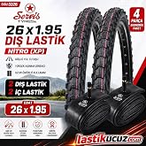 Servis 26X1.95 DIŞ LASTİK NİTRO (XP) VE İ&Ccedil; LASTİĞİ (2'ŞER ADET TAKIM) Bisiklet Lastiği