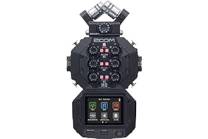 Zoom H8 12-Track Portable Recorder, Stereo Microphones, 6 Inputs, Touchscreen Interface, USB Audio Interface, Battery Powered, for Stereo/Multitrack Audio for Video, Podcasting, and Music