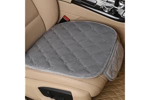 IXITON Protecteur Universel de Coussin de siège de Voiture en Flanelle, avec Fond antidérapant pour soulager la Pression des Hanches (Gris, 1pcs Coussin de siège)