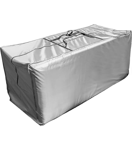 PATIO PLUS Opbergtas voor tuinkussen, waterdicht, anti-uv, zwaar belastbaar, scheurbestendig, 420D Oxford-stof, 80 x 80 x 60 cm, zwart