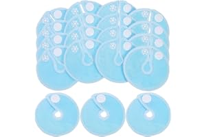 ADFUENOM 28 Pack G Tube Button Covers G Tube Pads Holder,Cotton Abdominal Feeding Tube Nursing Pads,Reusable Peg Feeding Tube Accessories.Feeding Supplies for Kids Baby Breastfeeding Nursing Care. 3 Inch