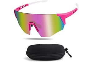 VYLYCIY Gafas de Sol Deportivas Polarizadas para Hombre y Mujer, Gafas de Ciclismo Hombre, Gafas de Protección UV400, para Actividades al Aire Libre, Ciclismo, Motociclismo, Running, Montañismo y Pesca