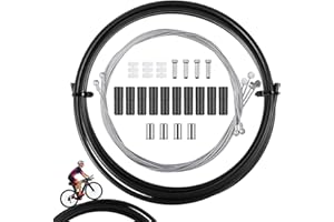 ZHIBEISAI 4pcs Universal Inner Brake Cables for Bike, Bike Gear Cable Universal Housing Bike Repair Kit Bicycle Brake Cable Replacement Set for Mountain/Road Bike Bike Shift Cable and Transmission Cable