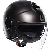 AGV Eteres Motosiklet Kaskı A&ccedil;ık Kask Mono Matt Asfalto Grey XS
