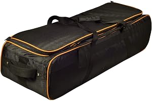 VTS Waterproof Tripod Monopod Heavy Duty and Video DSLR Camera Trolley Bag for Complete KIT for Lens Accessories (Black)