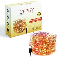 XERGY USB String Fairy 50 Leds 5 Meter Waterproof Lights , Christmas Tree Decoration , Starry String Lights, 2 M USB…