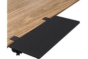 Suptek Extensor Ergonómico para Escritorio, Reposabrazos y Reposamuñecas Plegable 90°, 240x600mm, Soporte para Brazo y Muñeca, Negro - DSF3L