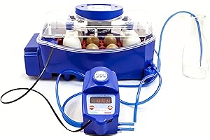 Borotto LUMIA 8 Expert - Incubateur professionnel breveté, matériau à isolation thermique et antibactérien, avec humidificateur automatique Sirio - pour 8 œufs moyens/gros ou 32 œufs petits