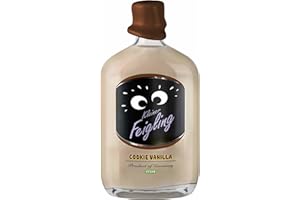 ‎KLEINER FEIGLING Kleiner Feigling Cookie Vanilla (0,5 L) – Veganer Creamlikör auf Vodka-Basis mit süßem Schokokeks-Vanille-Geschmack – Frech, cremiger Shot für jede Feier – 15 % Vol.