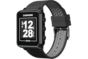 Canmore TW353 Reloj GPS de Golf para Hombres y Mujeres, actualización Gratuita de más de 41.000 Campos precargados en Todo el Mundo, Accesorio de Golf Esencial y Ligero para golfistas, Negro