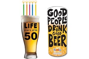 Bombo Boccale Pinta per Festa di compleanno LIFE STARTS AFTER 50