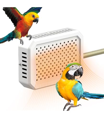 Riscaldatore Per Gabbia Di Uccelli Con Termostato - Per Pappagalli, Polli, Piccoli Animali
