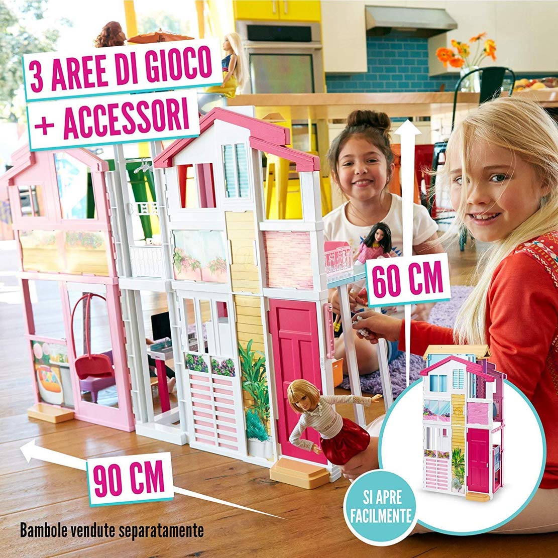 casa delle barbie malibu amazon