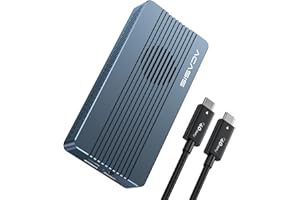 ACASIS 40Gbps M.2 NVMe SSD Enclosure, with Cooling Fan, M.2 Enclosure for M1 M2 Pro/Max, Compatible with USB3.2/3.1/3.0/2.0, Support SSD 2280/2260/2242/2230 B+M M-Key