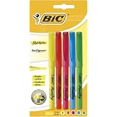 BIC Intensity Marking Highlighter Fosforlu Kalem 5'Li Blister Karışık Renkler, Floresan Su Bazlı M&uuml;rekkep