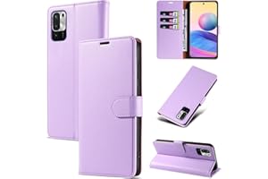 BXITHNR Funda para Xiaomi Redmi Note 10 5G / Poco M3 Pro 5G con [Bloqueo RFID] Funda Piel Tipo Libro Wallet, Ranura para Tarjetas, Magnético, Soporte Plegable, Carcasa Case para Redmi Note 10 5G, Púrpura