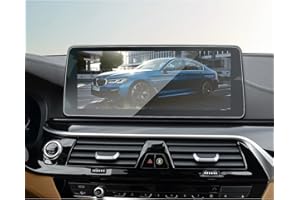 BIBIBO Protector de pantalla de cristal templado compatible con BMW serie 5 G30 G31 G38 2021 2022, GPS Navigator Display Film Protectora 12,3 pulgadas Dureza antiarañazos 9H Scratch Resistant