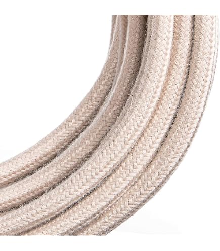 Klartext Textilkabel BELLE ÉPOQUE – 3 X 1,5 Mm², Goldfarben, 10 Meter, Für Elektroinstallation