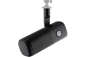 Elgato Wave DX - Dynamic XLR Microphone, Cardioid pattern, Noise Rejection, speech optimised for Podcasting, Streaming, Broadcasting, No Signal Booster Required, works with any Interface, for Mac, PC