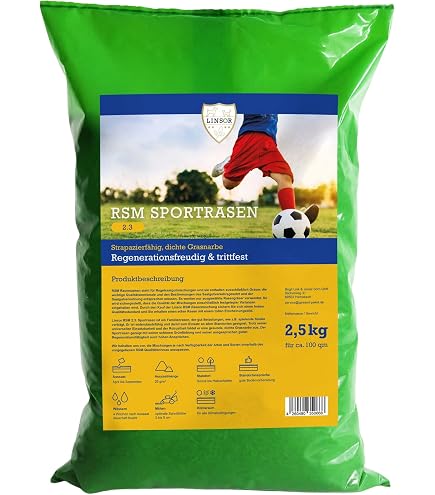 RSM-Rasensamen 2.3 | Gebrauchsrasen Spielrasen | sehr robust & stark  regenerierend | Inhalt 10kg fr ca 400 m : Amazon.de: Garten