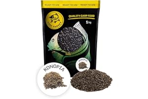 Carp Target Gekochter Hanf für Karpfen - Fertiger Fisch Grundfutter - Lockfutter - Groundbait - Karpfenfutter Angeln - Anfüttern - Grundfutter Karp