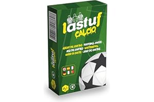 LASTUF Gioco di Calcio per Bambini Gioco di Carte da Tavolo per Famiglie Giochi di Società per Ragazzi e Ragazze - Multilingua con Italiano - 81 carte - Regalo di calcio da 6 anni