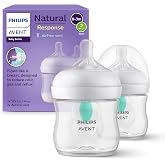 Philips Avent Biber&oacute;n Natural Response: 2 biberones de 125 ml con sistema AirFree, sin BPA, para reci&eacute;n nacidos a partir de 0