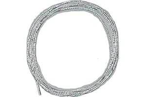 ESS_SPEZIALIST Ø 3mm / Länge: 2 Meter Silikatschnur/Silikatdocht (Grundpreis: EUR 2,25/m) sehr hochwertige und langlebige Faser aufgrund hoher Hitzebeständigkeit weit über 1300°C/Silica rope wick