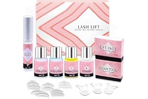 HOUSN Kit Laminazione Ciglia,Kit Professionale Semipermanente,Con Trattamento Nutriente,Permanente Ciglia,Eyelashes Naturali E Curvate,Facile Da Usare A Casa O In Salone,Risultato Duraturo 6-8 Settimane